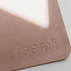 Faemli leather mat in blush