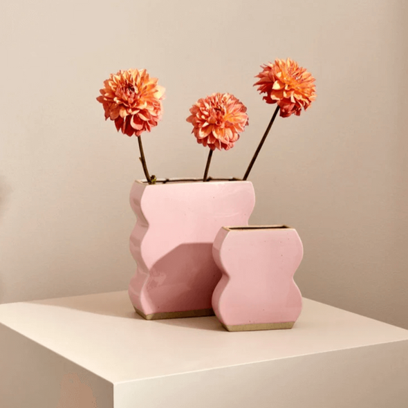 Form Vases in Pink 