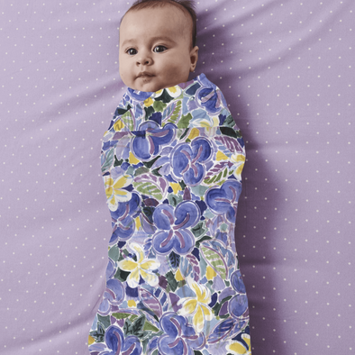 Ken Done Frangipani Bamboo Swaddle