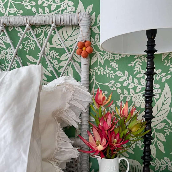 Felt Fresheners - Australian Florals hanging on the bedhead