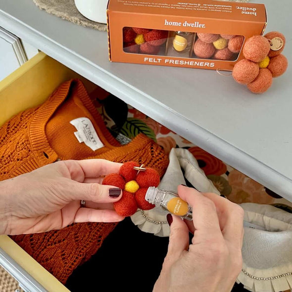 Felt Fresheners - Australian Florals in action