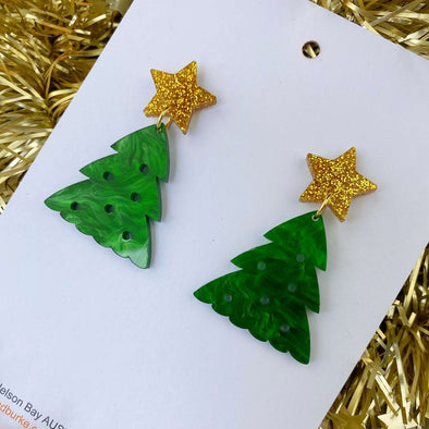 Christmas Tree Statement Earrings