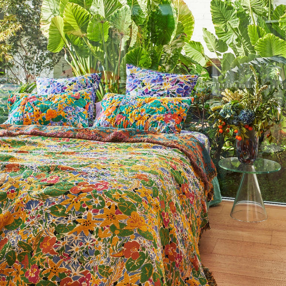 Ken Done Nasturium Tapestry Blanket