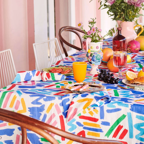 Kip&Co X Ken Done Little Tackers Linen Tablecloth
