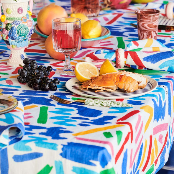 Kip&Co X Ken Done Little Tackers Linen Tablecloth