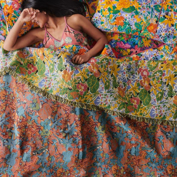 Ken Done Nasturium Tapestry Blanket