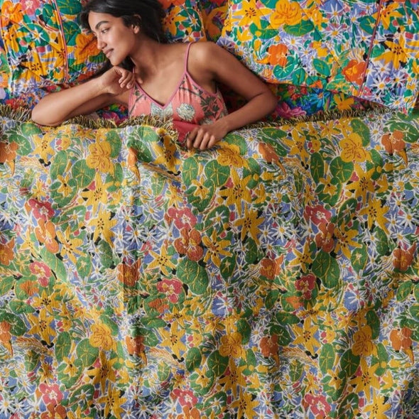 Ken Done Nasturium Tapestry Blanket