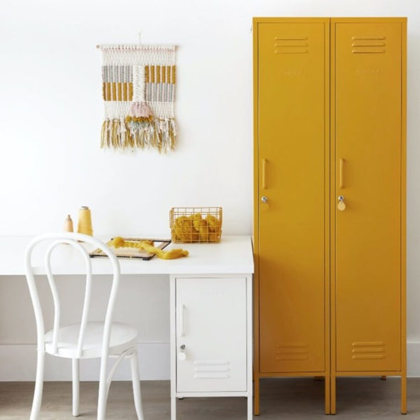 The Skinny Locker In Mustard by Mustard Made