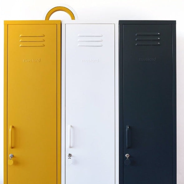 The Skinny Locker In White by Mustard Made