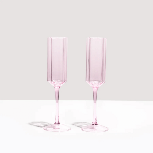 Wave Flute Set in Pink