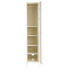 The Skinny Locker In White by Mustard Made