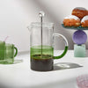 Two Tone Coffee Plunger Clear + Green