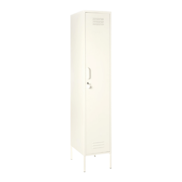 The Skinny Locker In White by Mustard Made