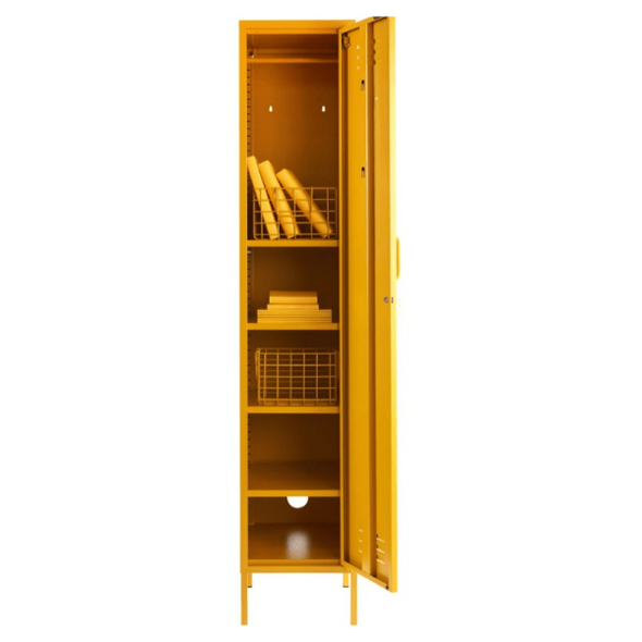 The Skinny Locker In Mustard by Mustard Made