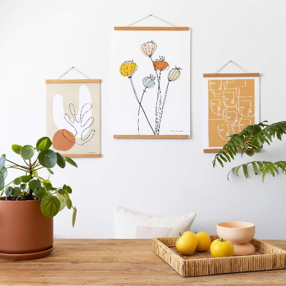 30cm Magnetic Print Hanger by Home Dweller