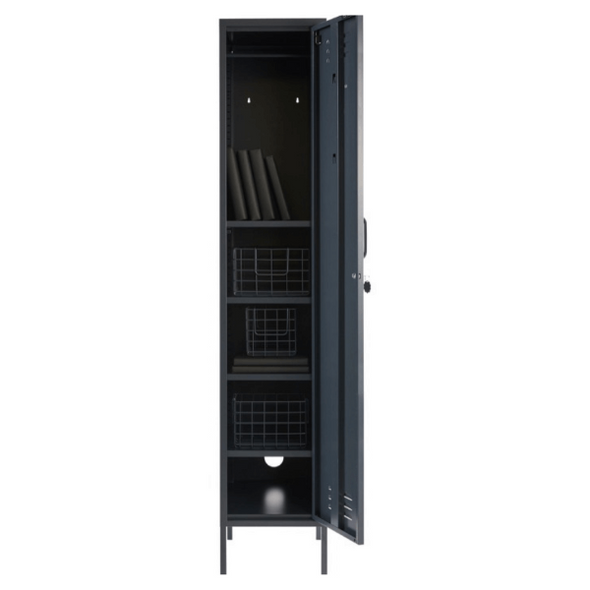 The Skinny Locker In Slate by Mustard Made