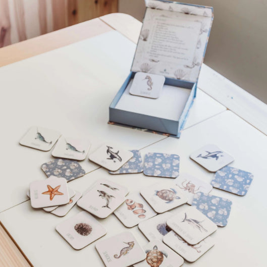 Ocean cards on table