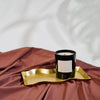 Wave Brass Candle Tray by Black Blaze