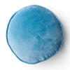 Adriatic Blue Velvet Pea Cushion