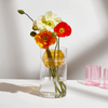 Balance Vase in Clear + Amber