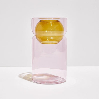 Balance Vase in Pink + Amber by Fazeek