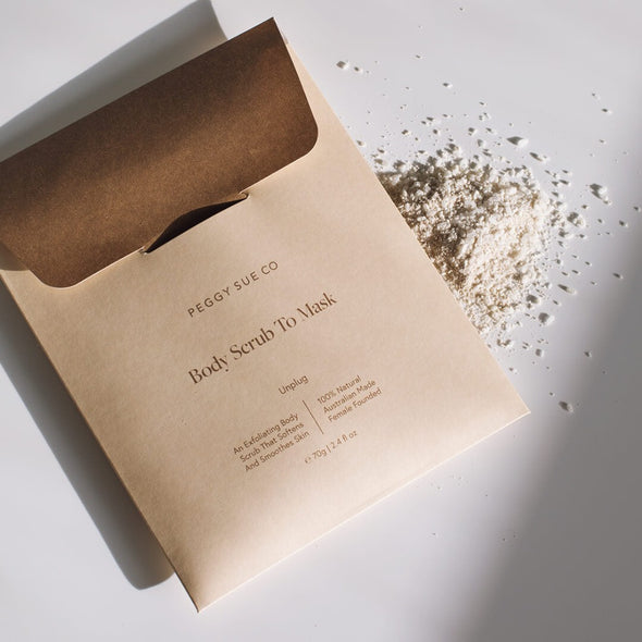 Unplug Body Scrub to Mask