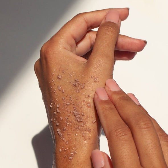 Body Scrub To Mask on Hand