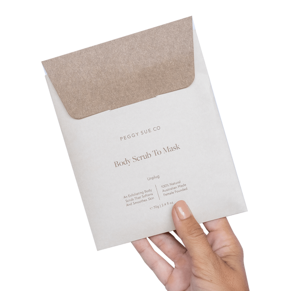 Unplug Body Scrub to Mask