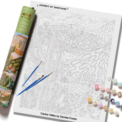 Paint by Numbers Kit - CACTUS VALLEY by Journey of Something 