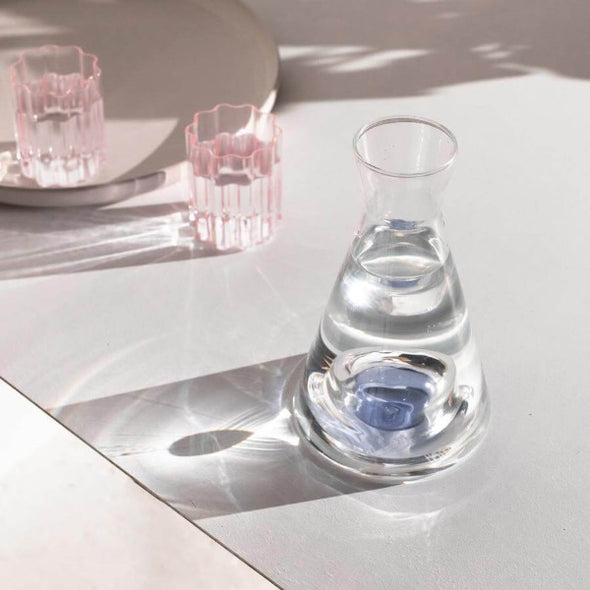 Vice Versa Carafe in Clear + Blue by Fazeek