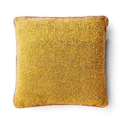 Chartreuse Square Boucle Cushion