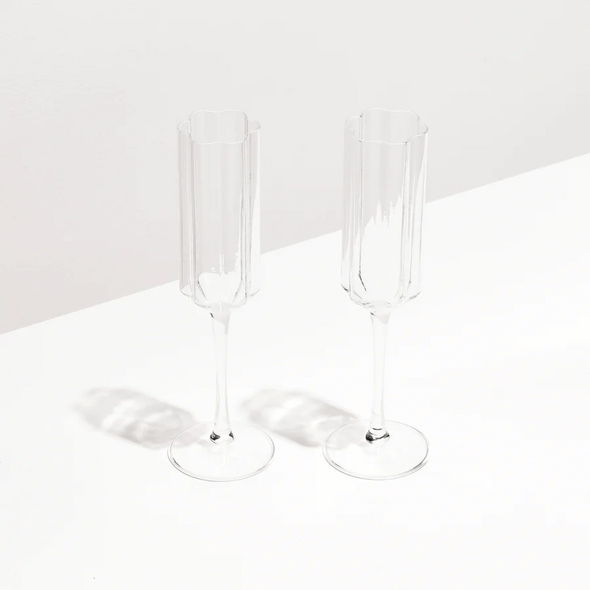 Wave Flute Set in Clear
