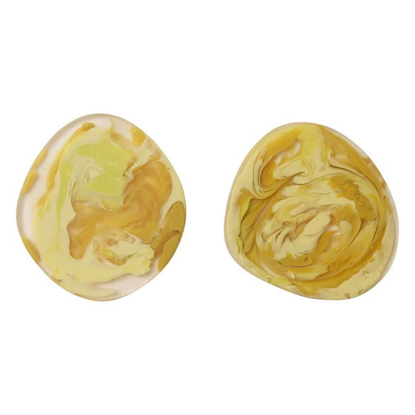 Fenella Coaster Pair in Yuzu by Sage + Clare