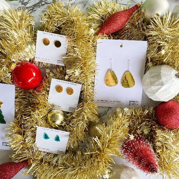 Burbridge and Buke Christmas earrings