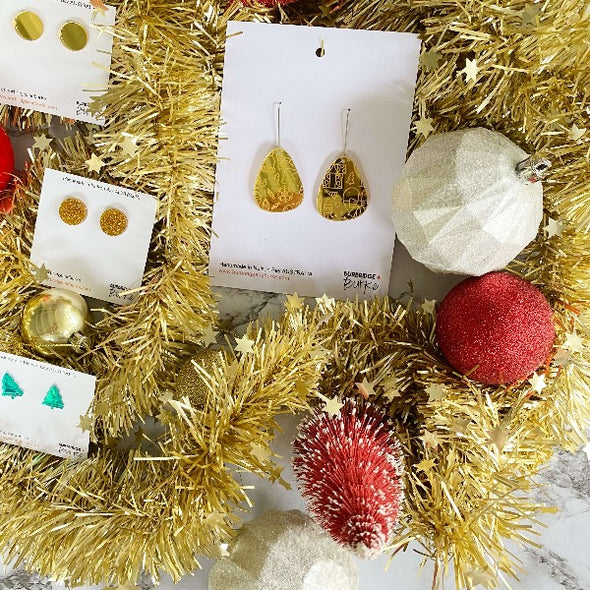 Burbridge and Buke Christmas earrings
