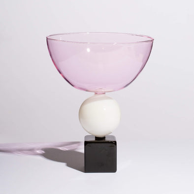 Geo Bowl - Pink, Black + White