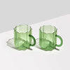 Wave mugs in green