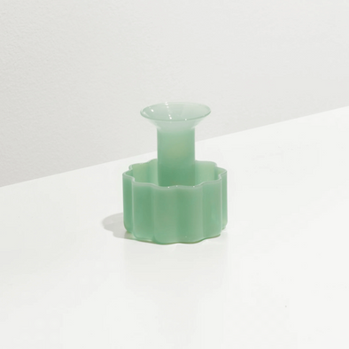 Wave Candle Holder - Jade