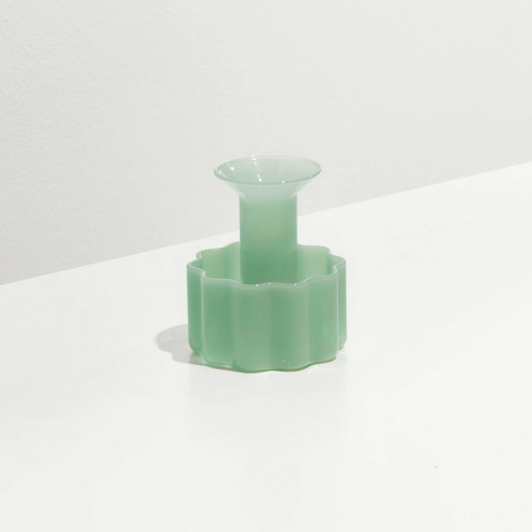 Wave Candle Holder - Jade