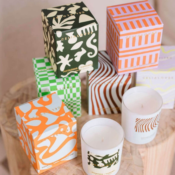 Toasted Marshmallow Scented Candle -la fiesta collection
