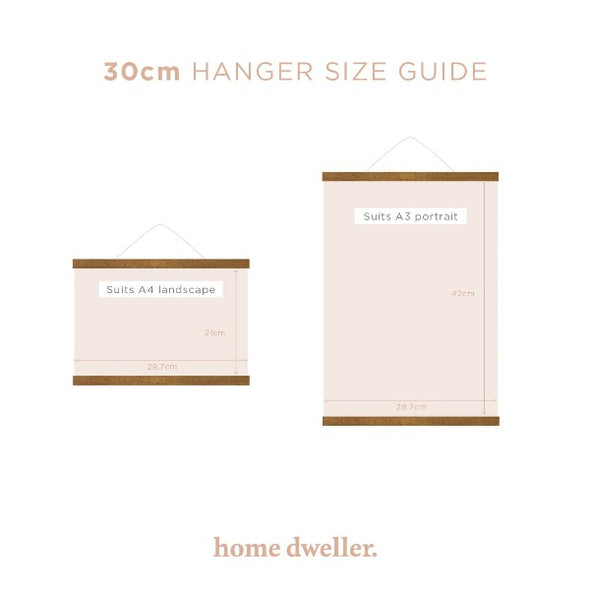 30cm Magnetic Print Hanger by Home Dweller