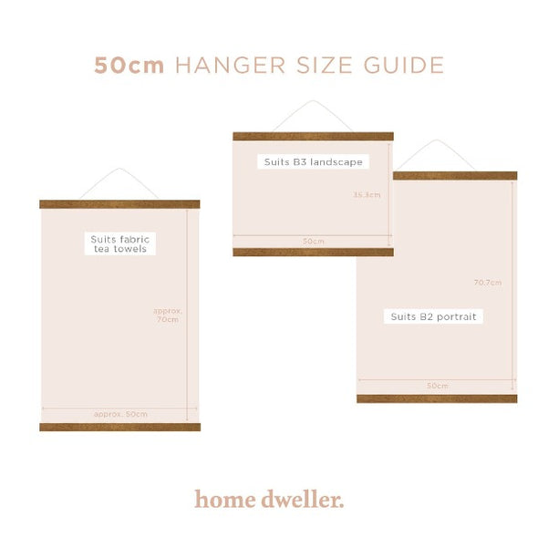 50cm Magnetic Print Hanger by Home Dweller