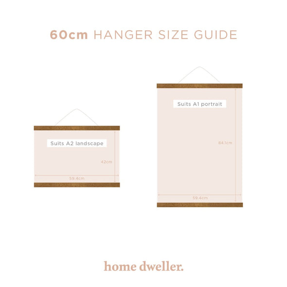 60cm Magnetic Print Hanger by Home Dweller