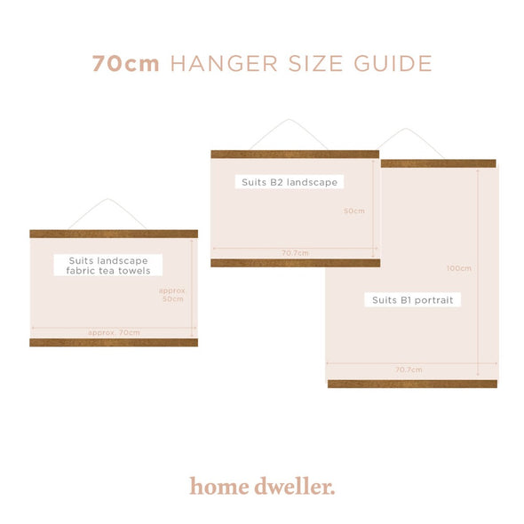 70cm Magnetic Print Hanger by Home Dweller
