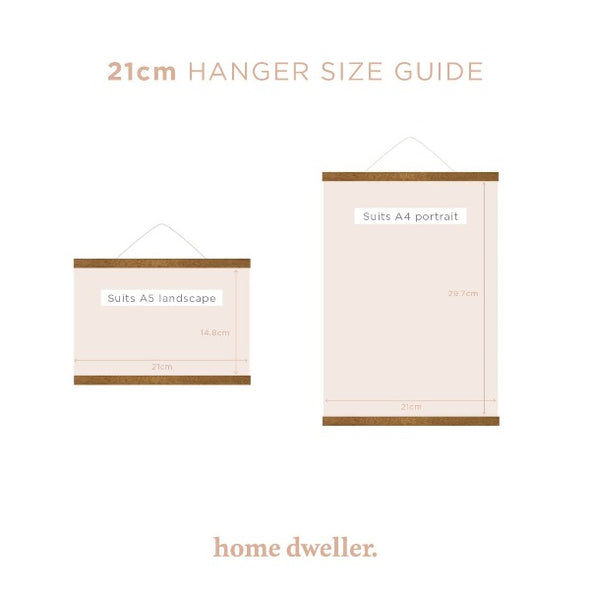 21cm Magnetic Print Hanger by Home Dweller