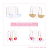 Kirsten Katz Flora Layered Small Moon Long Drop Earrings