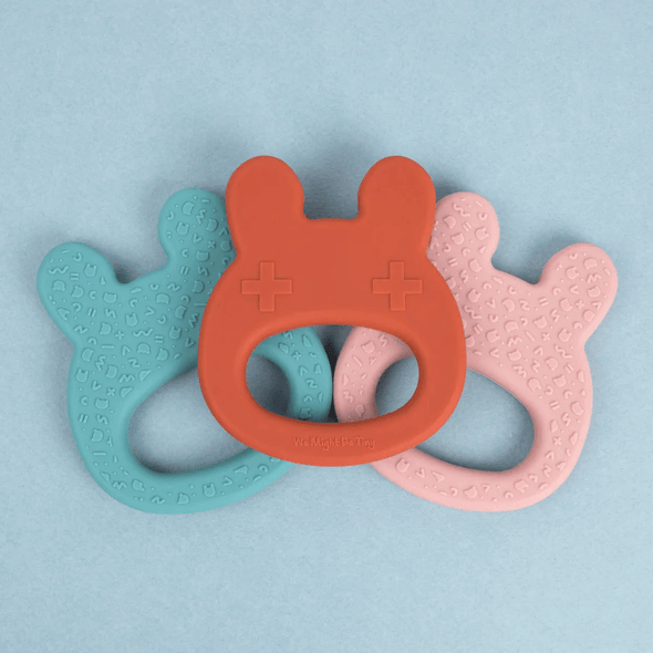 Bunny Teether in Dusty Rose