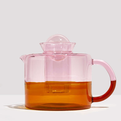 Two Tone Teapot Pink + Amber