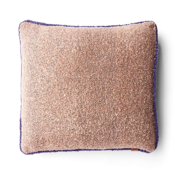 Peach Fuzz Square Boucle Cushion 