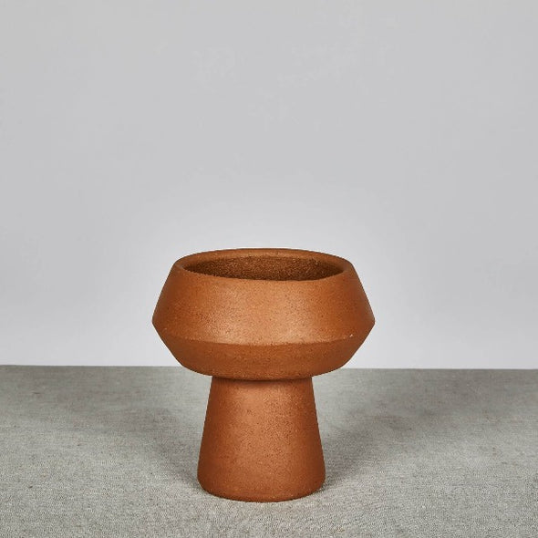 Terracotta Pedestal Vase by Bonnie and Neil